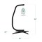 Best Choice Products Metal Hanging Hammock C-Stand for Chair/ Weather-Resistant Finish, Offset Base - Stand Only